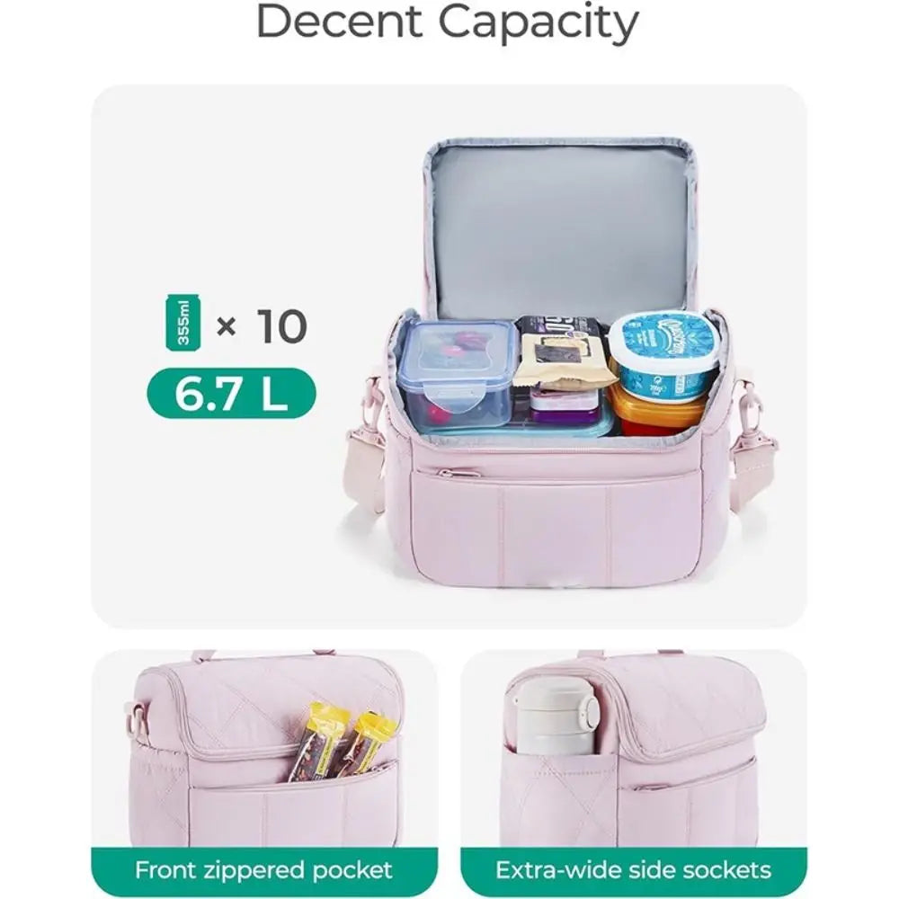 Reusable Insulated Lunch Bag Women Men Students