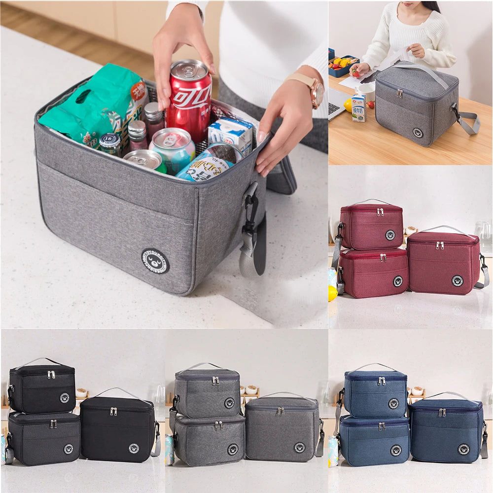 Insulated Reusable Waterproof Lunch Bag Men Women Students