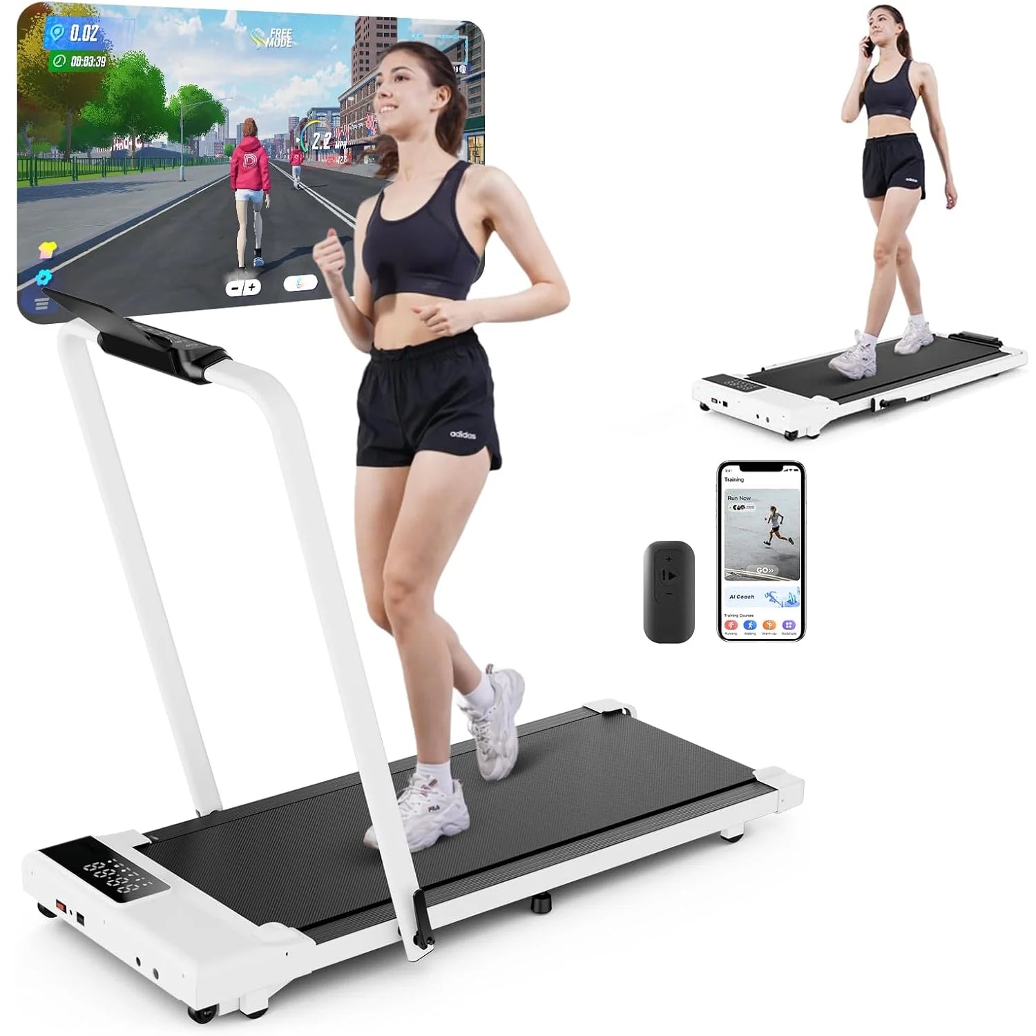 Treadmill Walking Pad Cardio Training Non-Slip Home & Office