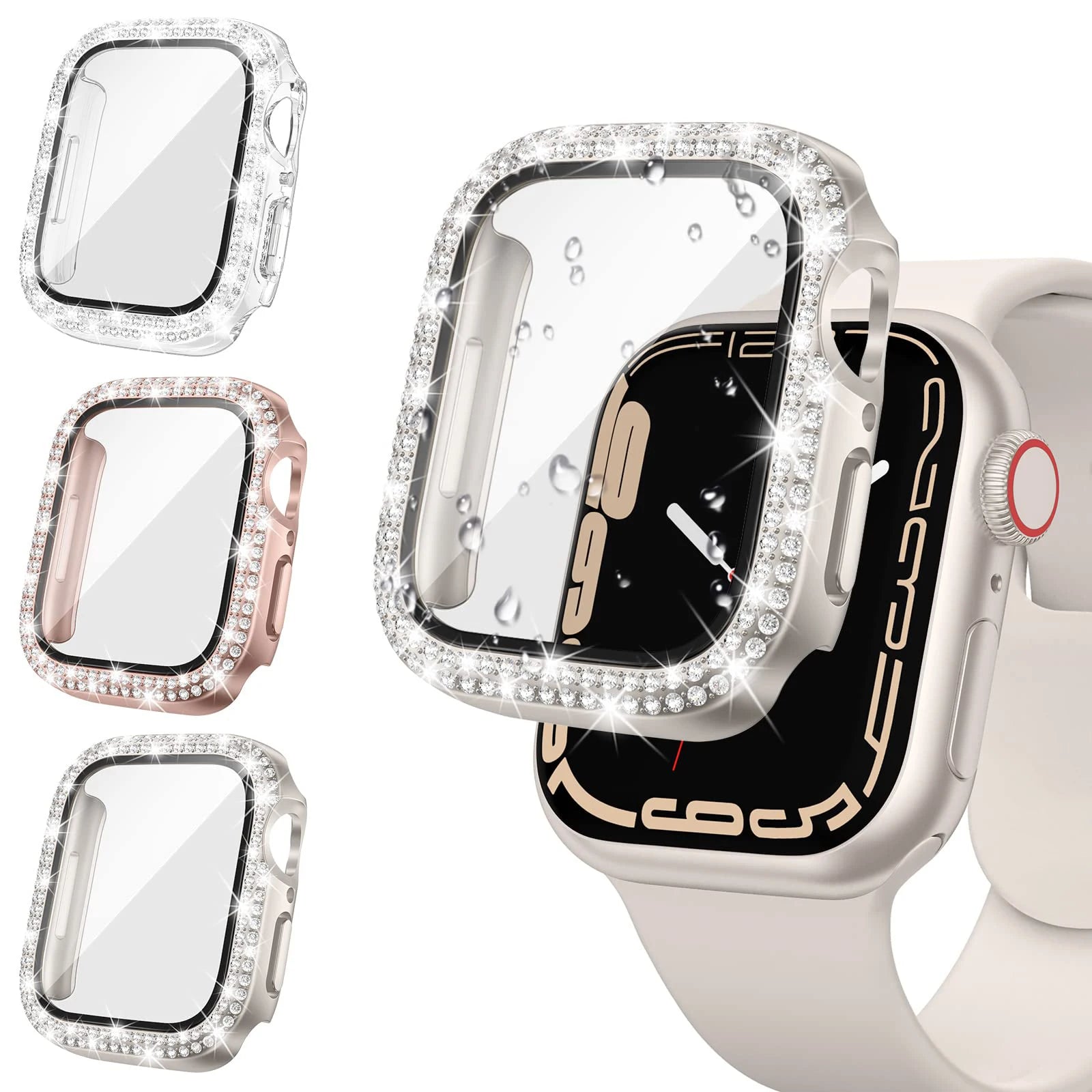 Glass & Diamond Cover For Apple Watch