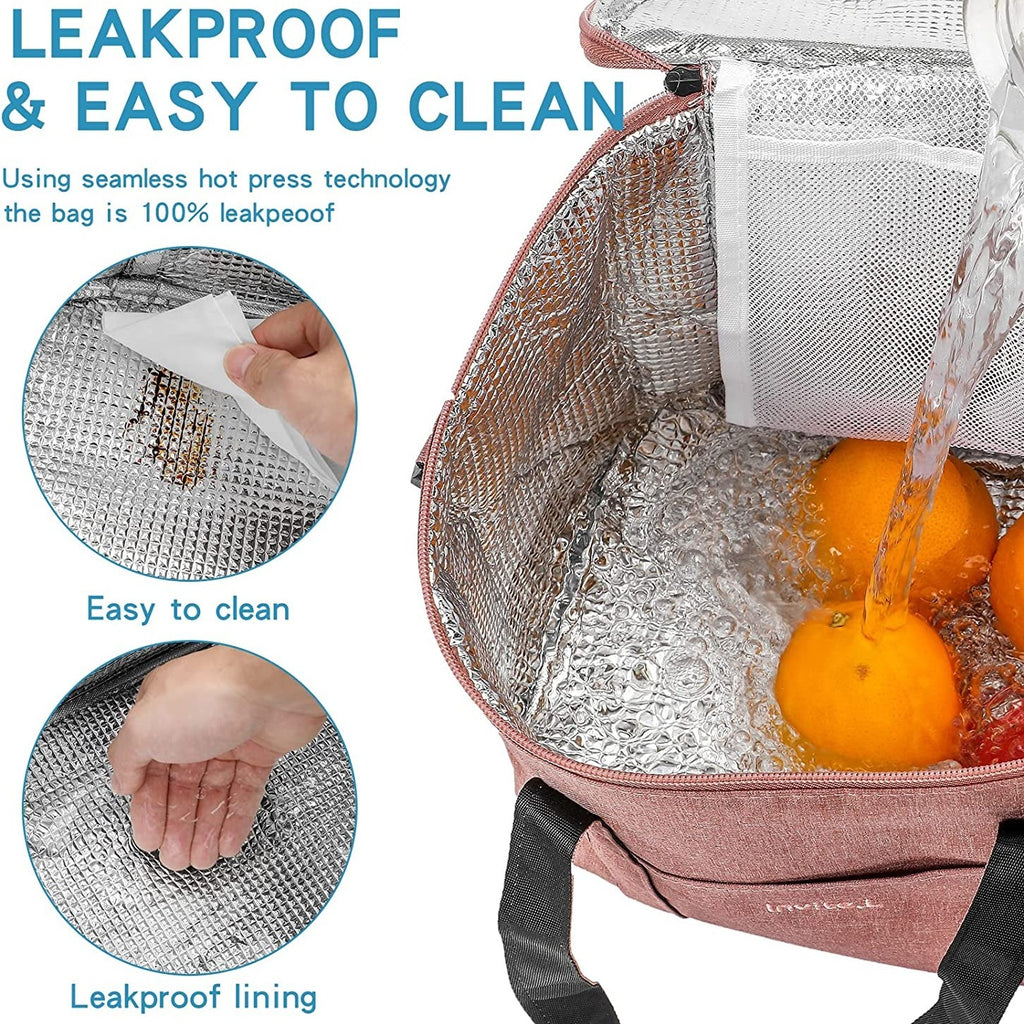 Insulated Lunch Bag Reusable Waterproof Men Women Students