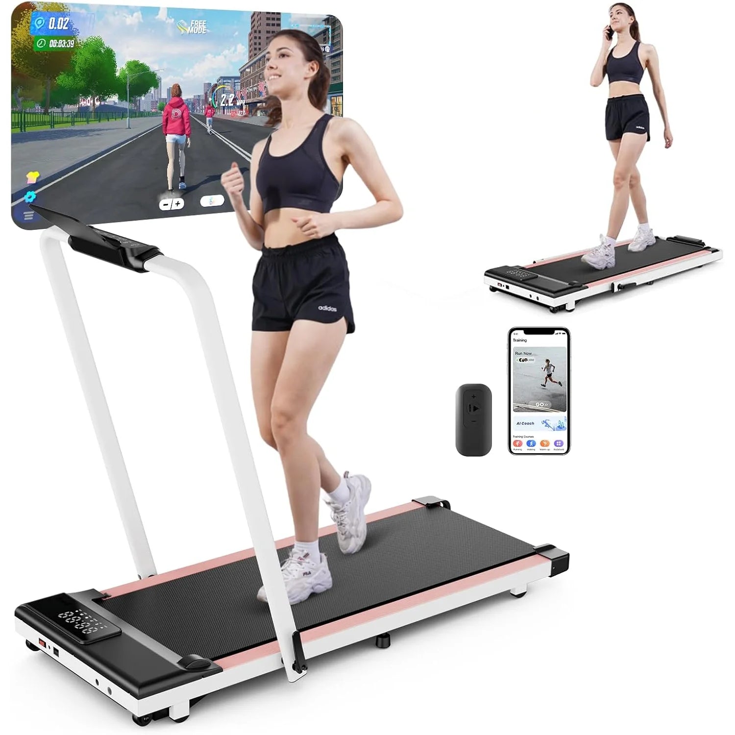 Treadmill Walking Pad Cardio Training Non-Slip Home & Office