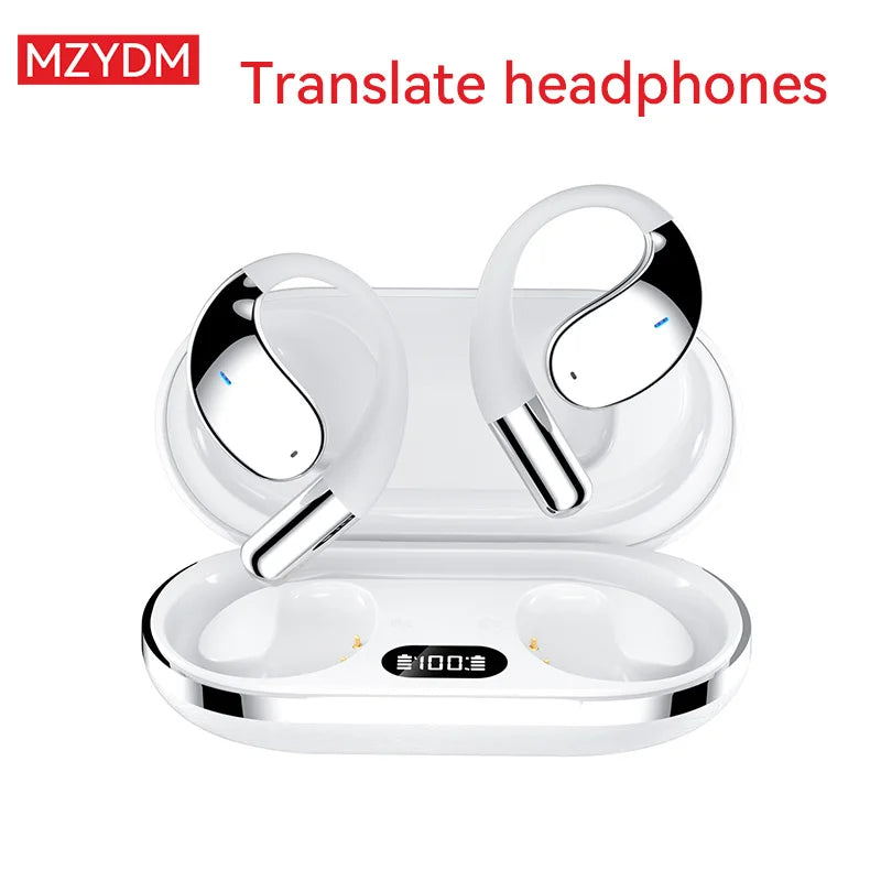 AI Translator Earbuds Bluetooth 5.4 Headset Noise Cancelling Earphone