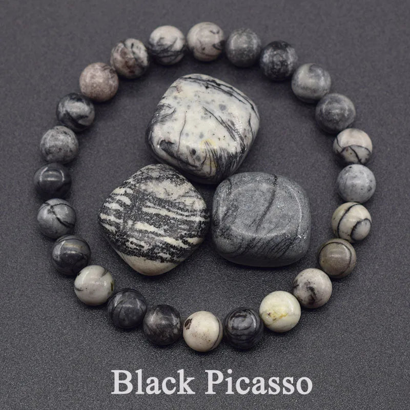 Reiki Bead Bracelets Men Women Natural Stone Health Care Jewelry