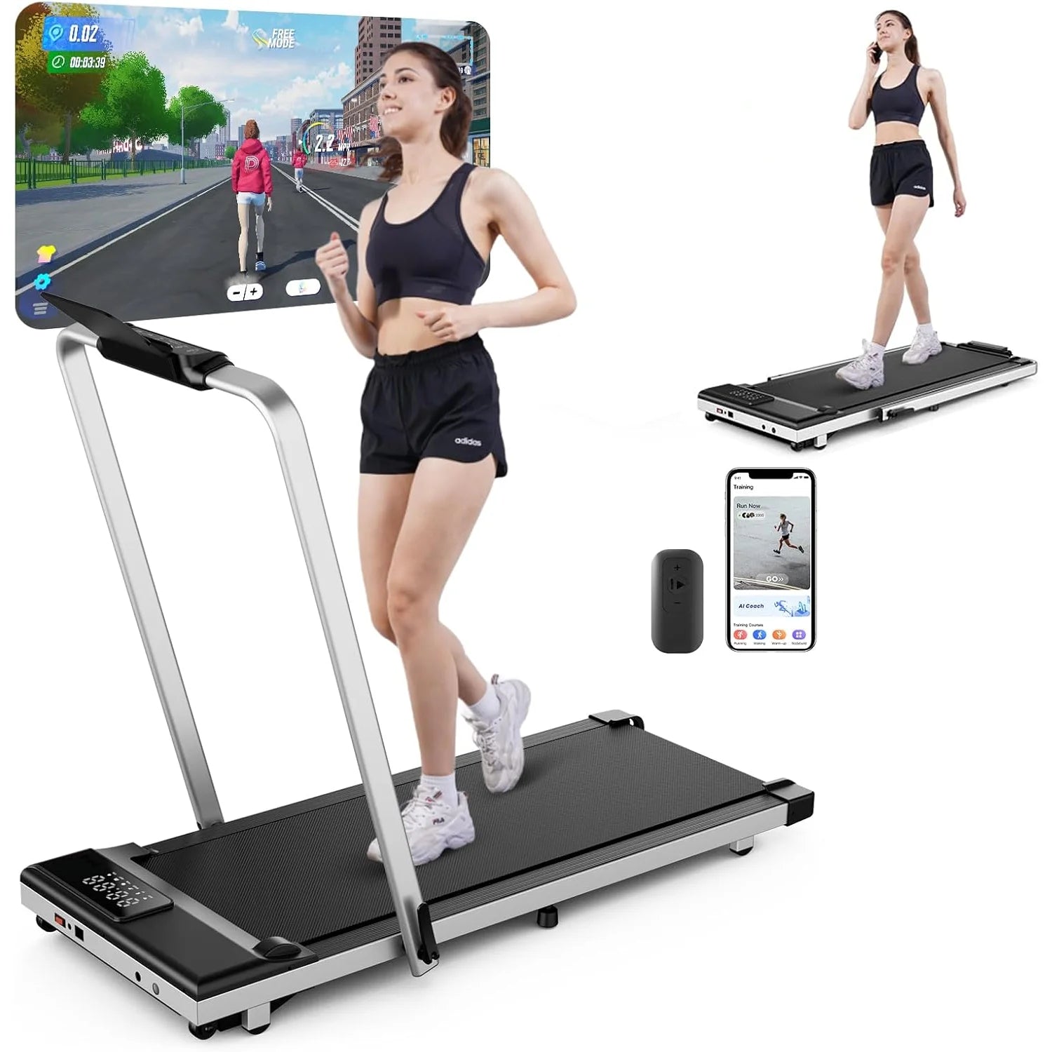 Treadmill Walking Pad Cardio Training Non-Slip Home & Office