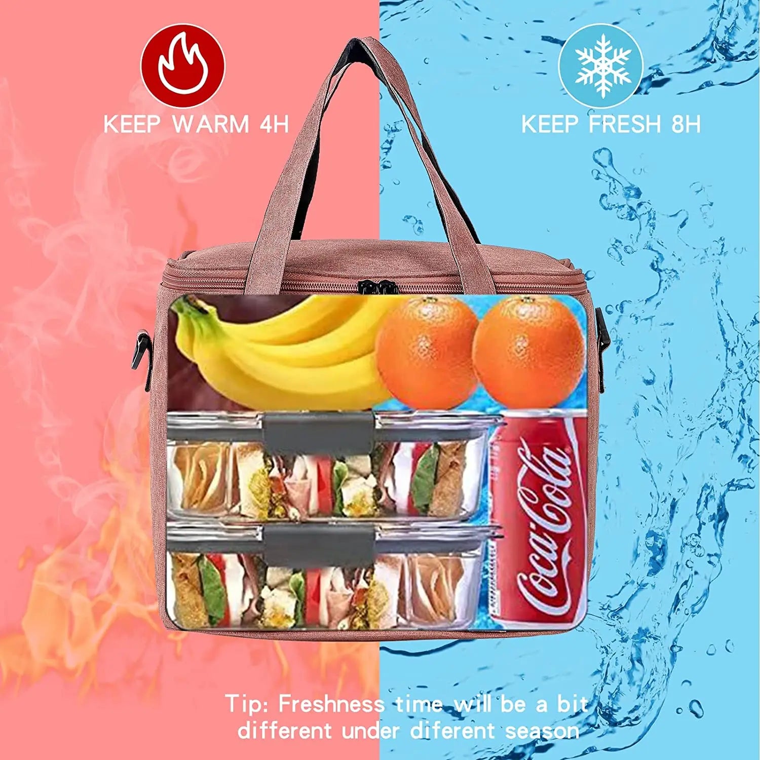 Insulated Lunch Bag Reusable Waterproof Men Women Students