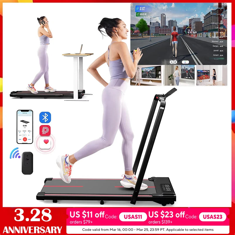 Treadmill Walking Pad Cardio Training Non-Slip Home & Office