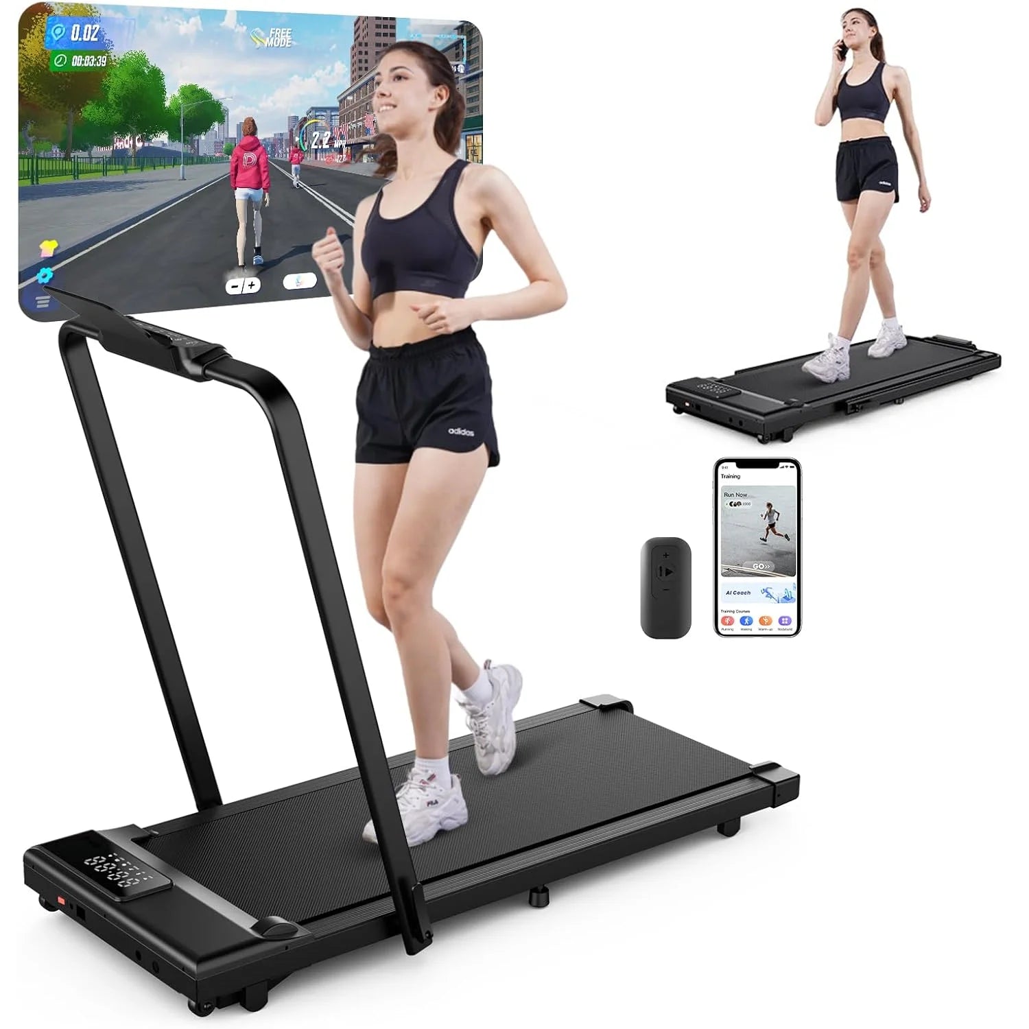 Treadmill Walking Pad Cardio Training Non-Slip Home & Office