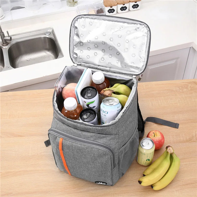 Thermal Lunch Bag Waterproof Cooler  Backpacks Men Women Students