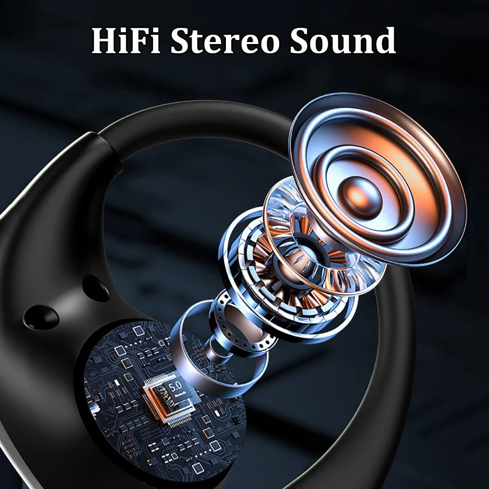 Bluetooth 5.4 Ear Hook Headphones Earbuds