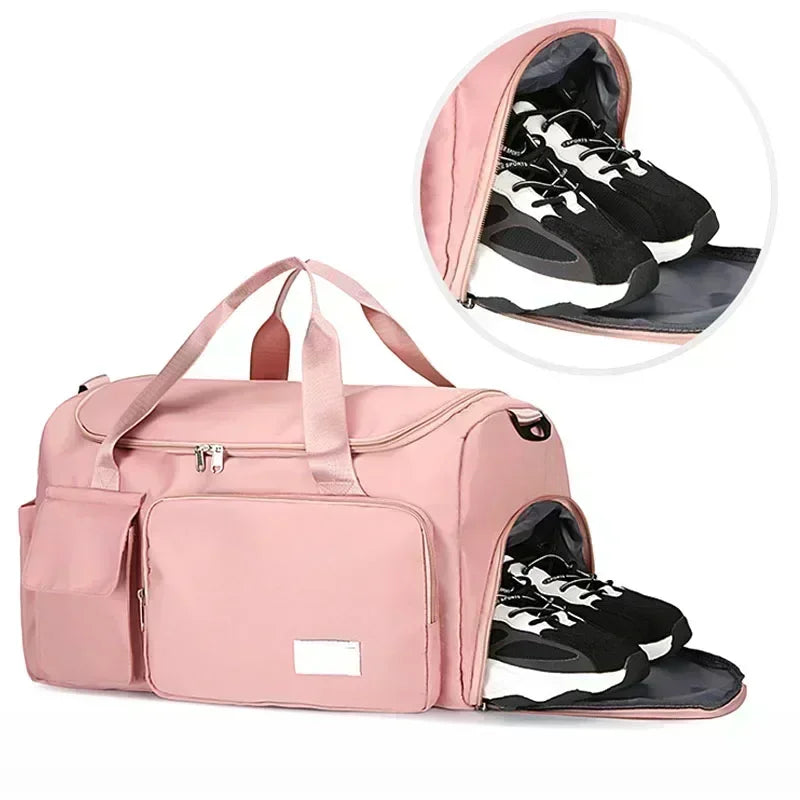 Carry On Travel Bag Gym Bag Weekender With Shoe Compartment Sports Fitness Bags